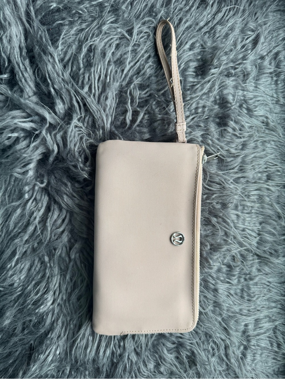 Lululemon light pink Double Zip Wristlet Clutch Wallet